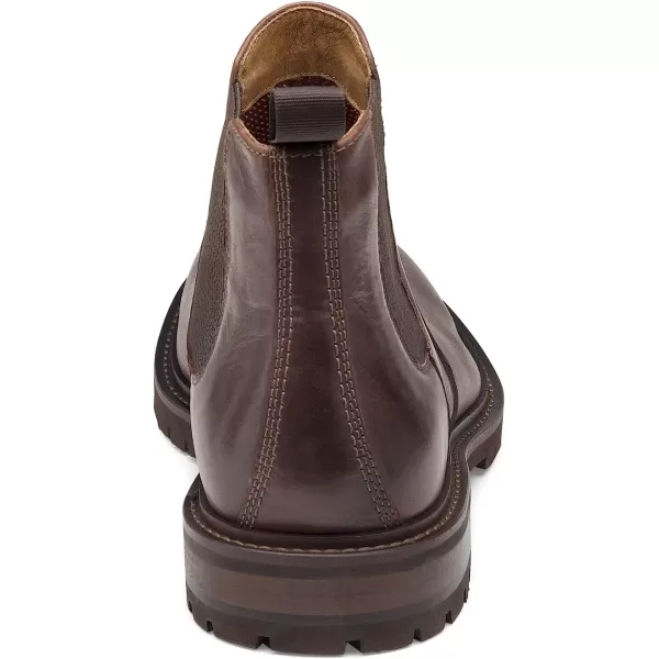 imageJohnston amp Murphy Mens Barrett Chelsea Boot  FullGrain Leather or Suede  Classic Design  Side Stretch Gores  Advanced Cushioning  Superior ComfortMahogany Full Grain