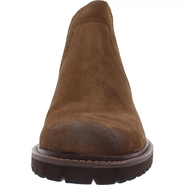 imageJohnston amp Murphy Mens Barrett Chelsea Boot  FullGrain Leather or Suede  Classic Design  Side Stretch Gores  Advanced Cushioning  Superior ComfortTan Oiled Suede