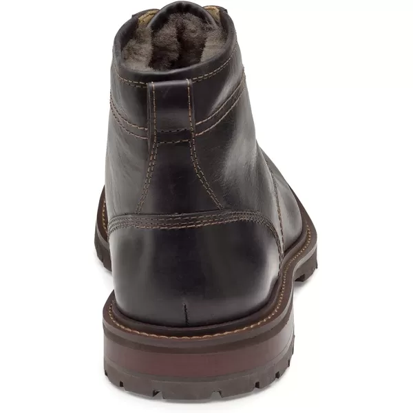 imageJohnston amp Murphy Mens Barrett Moc Toe Shearling Boot  Rugged FullGrain Leather nbspAdvanced Cushioningnbsp ShearlingLined Shaft  Tonal amp Heathered Laces  Superior ComfortDark Brown Full Grain