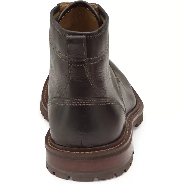 imageJohnston amp Murphy Mens Barrett Plain Toe Boot  FullGrain Leather or Suede  Advanced Cushioning  Tonal amp Heathered Laces  Superior ComfortDark Brown Full Grain