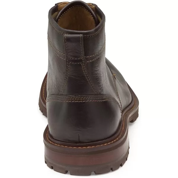 imageJohnston amp Murphy Mens Barrett Plain Toe Boot  FullGrain Leather or Suede  Advanced Cushioning  Tonal amp Heathered Laces  Superior ComfortDark Brown Full Grain
