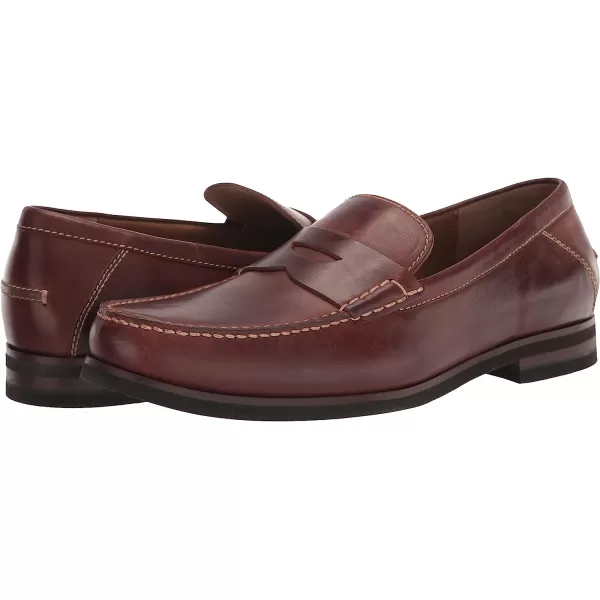 imageJohnston amp Murphy Mens Bolton Penny Loafers  Mens Dress Shoes Leather Moccasin Shoes Dress Shoes for Men Cushioned TRUFOAM Sole Mens Penny Loafers Business Casual ShoesMahogany Full Grain