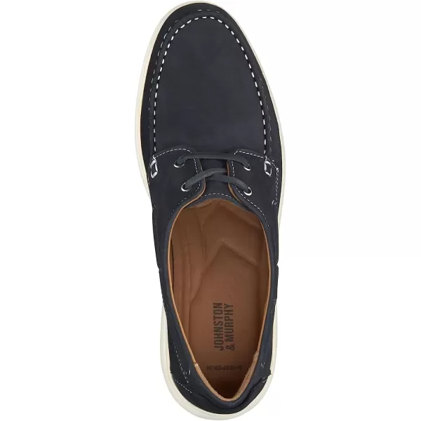 imageJohnston amp Murphy Mens Brannon TwoEye Tie Shoes  Mens Casual Shoes Penny Loafer Shoes Casual Shoes for Men Durable Rubber Sole amp Memory Foam Footbed Mens Penny LoafersNavy Nubuck