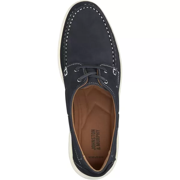 imageJohnston amp Murphy Mens Brannon TwoEye Tie Shoes  Mens Casual Shoes Penny Loafer Shoes Casual Shoes for Men Durable Rubber Sole amp Memory Foam Footbed Mens Penny LoafersNavy Nubuck