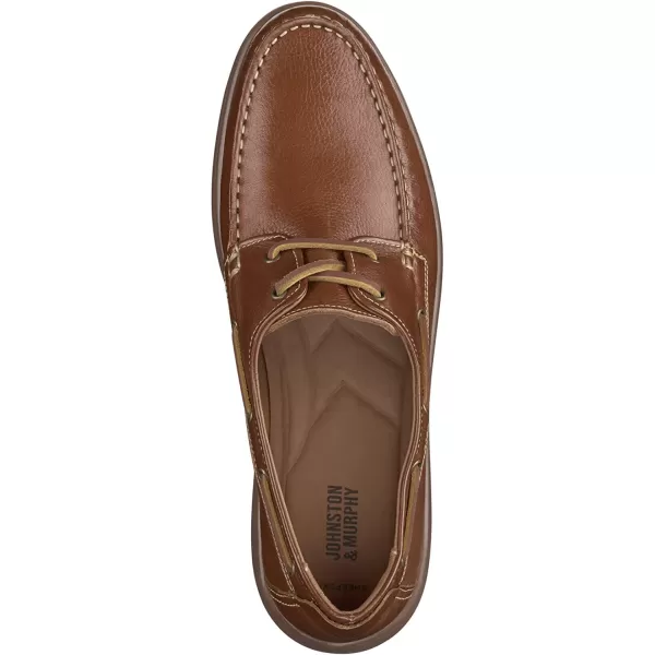 imageJohnston amp Murphy Mens Brannon TwoEye Tie Shoes  Mens Casual Shoes Penny Loafer Shoes Casual Shoes for Men Durable Rubber Sole amp Memory Foam Footbed Mens Penny LoafersTan Full Grain