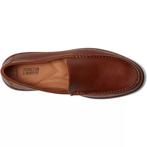 imageJohnston amp Murphy Mens Brannon Venetian Shoes  Mens Casual Shoes Penny Loafer Shoes Casual Shoes for Men Durable Rubber Sole amp Memory Foam Footbed Mens Penny LoafersTan Full Grain