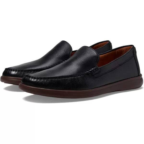 imageJohnston amp Murphy Mens Brannon Venetian Shoes  Mens Casual Shoes Penny Loafer Shoes Casual Shoes for Men Durable Rubber Sole amp Memory Foam Footbed Mens Penny LoafersBlack Full Grain