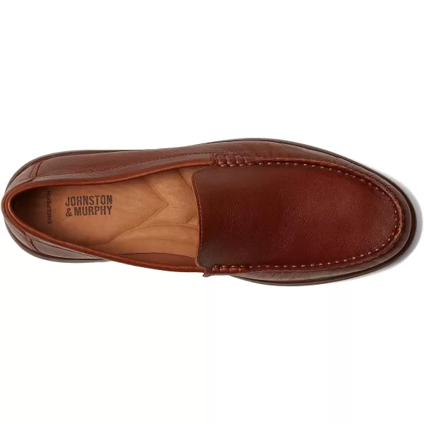 imageJohnston amp Murphy Mens Brannon Venetian Shoes  Mens Casual Shoes Penny Loafer Shoes Casual Shoes for Men Durable Rubber Sole amp Memory Foam Footbed Mens Penny LoafersTan Full Grain