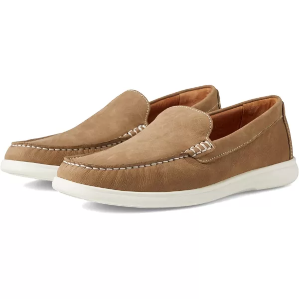 imageJohnston amp Murphy Mens Brannon Venetian Shoes  Mens Casual Shoes Penny Loafer Shoes Casual Shoes for Men Durable Rubber Sole amp Memory Foam Footbed Mens Penny LoafersTaupe Nubuck
