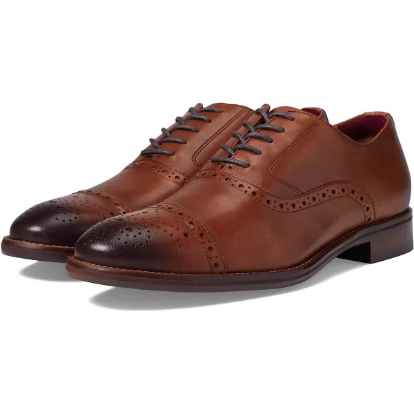 imageJohnston amp Murphy Mens Conard 20 Cap ToeTan Full Grain