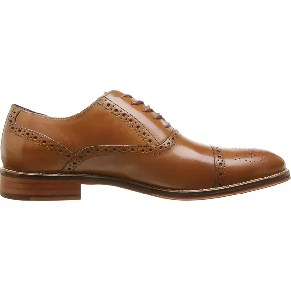 imageJohnston amp Murphy Mens Conard Cap ToeHandBurnished LeatherRubber SoleTan Italian Calfskin