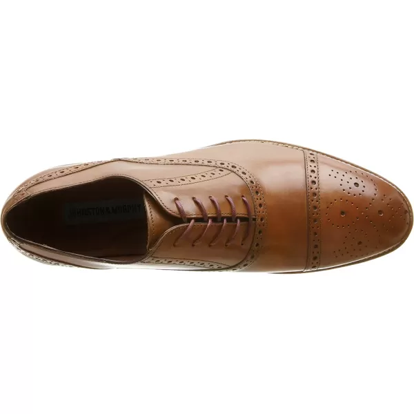 imageJohnston amp Murphy Mens Conard Cap ToeHandBurnished LeatherRubber SoleTan Italian Calfskin