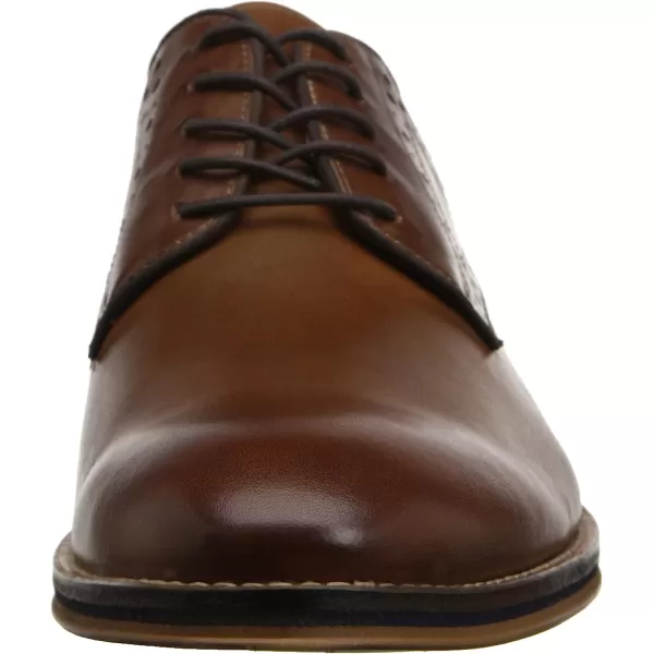imageJohnston amp Murphy Mens Conard Cap ToeHandBurnished LeatherRubber SoleTanDark Brown Italian Calfskin