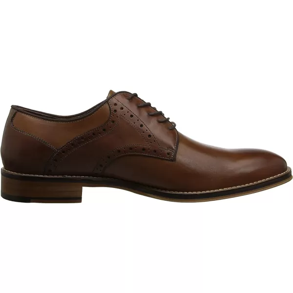 imageJohnston amp Murphy Mens Conard Cap ToeHandBurnished LeatherRubber SoleTanDark Brown Italian Calfskin