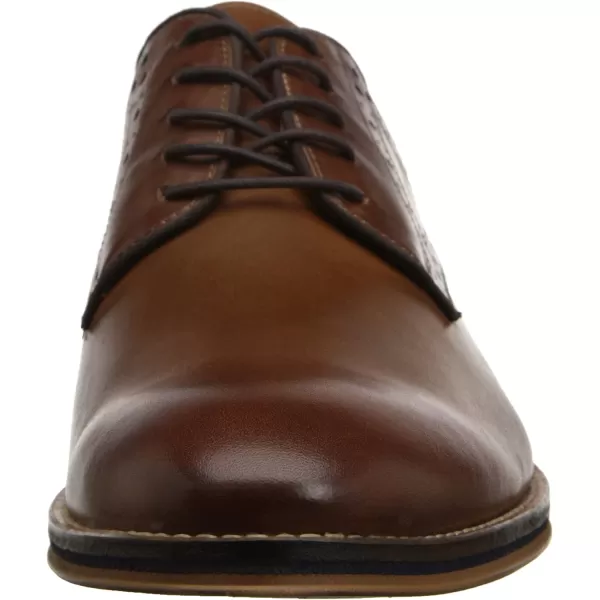 imageJohnston amp Murphy Mens Conard Cap ToeHandBurnished LeatherRubber SoleTanDark Brown Italian Calfskin