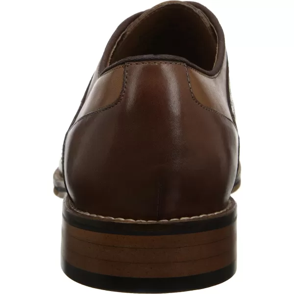 imageJohnston amp Murphy Mens Conard Cap ToeHandBurnished LeatherRubber SoleTanDark Brown Italian Calfskin