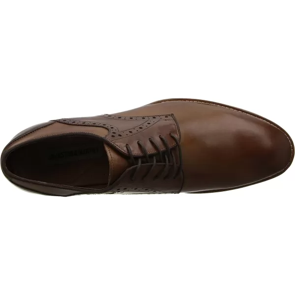 imageJohnston amp Murphy Mens Conard Cap ToeHandBurnished LeatherRubber SoleTanDark Brown Italian Calfskin
