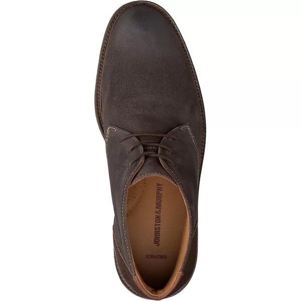 imageJohnston amp Murphy Mens Copeland Chukka Casual BootClassic DesignCrepe Rubber SoleMemoryFoam CushioningWaterResistantGray Oiled Suede