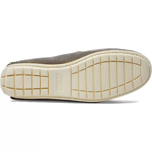 imageJohnston amp Murphy Mens Cort Venetian Shoe  Full Coverage Flexible EVA Sole  Removable Cushioned InsoleGray Perfed Nubuck
