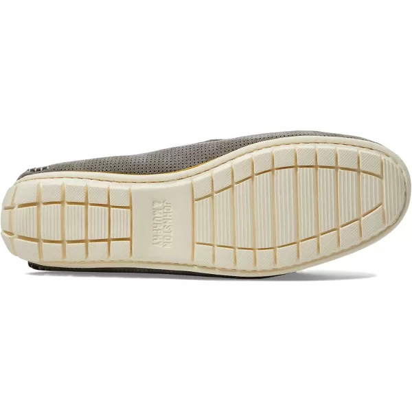 imageJohnston amp Murphy Mens Cort Venetian Shoe  Full Coverage Flexible EVA Sole  Removable Cushioned InsoleGray Perfed Nubuck
