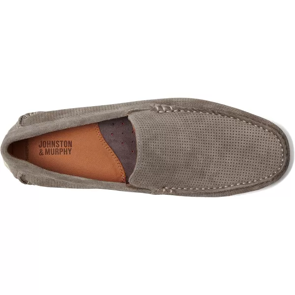 imageJohnston amp Murphy Mens Cort Venetian Shoe  Full Coverage Flexible EVA Sole  Removable Cushioned InsoleGray Perfed Nubuck