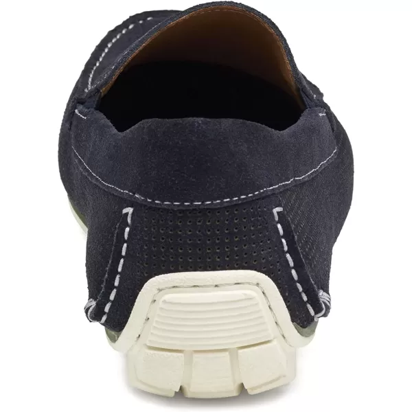 imageJohnston amp Murphy Mens Cort Venetian Shoe  Full Coverage Flexible EVA Sole  Removable Cushioned InsoleNavy Perfed Nubuck