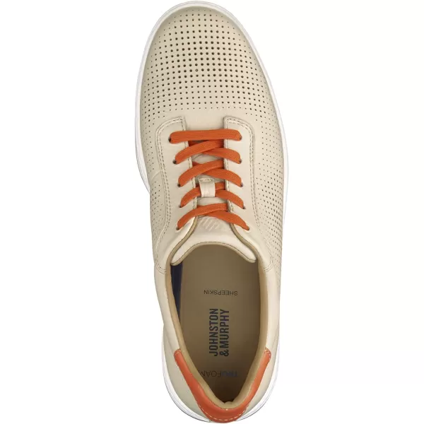 imageJohnston amp Murphy Mens Daxton UThroat Shoes  Mens Walking Shoes Casual Shoes for Men Sneakers for Men Casual Sneakers TRUFOAM Cushioned Footbed amp Rubber SoleTaupe Full Grain