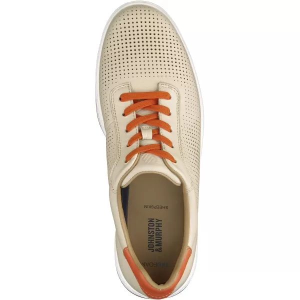 imageJohnston amp Murphy Mens Daxton UThroat Shoes  Mens Walking Shoes Casual Shoes for Men Sneakers for Men Casual Sneakers TRUFOAM Cushioned Footbed amp Rubber SoleTaupe Full Grain