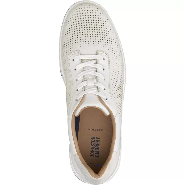 imageJohnston amp Murphy Mens Daxton UThroat Shoes  Mens Walking Shoes Casual Shoes for Men Sneakers for Men Casual Sneakers TRUFOAM Cushioned Footbed amp Rubber SoleWhite Full Grain