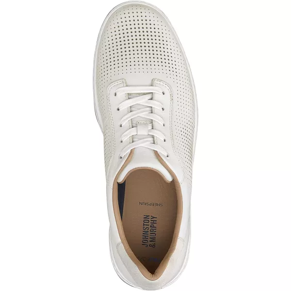 imageJohnston amp Murphy Mens Daxton UThroat Shoes  Mens Walking Shoes Casual Shoes for Men Sneakers for Men Casual Sneakers TRUFOAM Cushioned Footbed amp Rubber SoleWhite Full Grain
