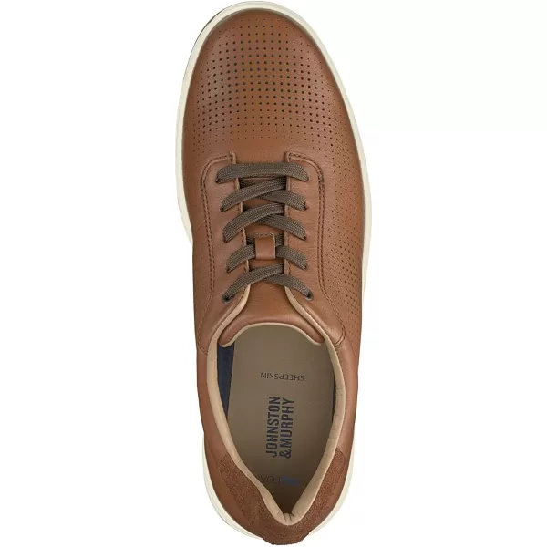 imageJohnston amp Murphy Mens Daxton UThroat Shoes  Mens Walking Shoes Casual Shoes for Men Sneakers for Men Casual Sneakers TRUFOAM Cushioned Footbed amp Rubber SoleTan Full Grain