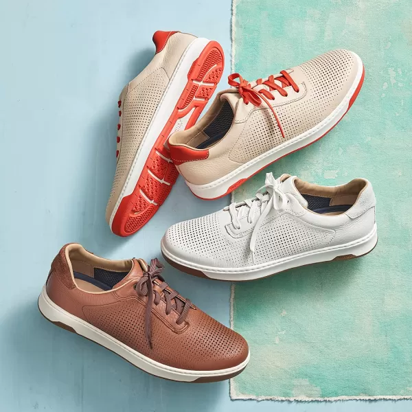 imageJohnston amp Murphy Mens Daxton UThroat Shoes  Mens Walking Shoes Casual Shoes for Men Sneakers for Men Casual Sneakers TRUFOAM Cushioned Footbed amp Rubber SoleWhite Full Grain