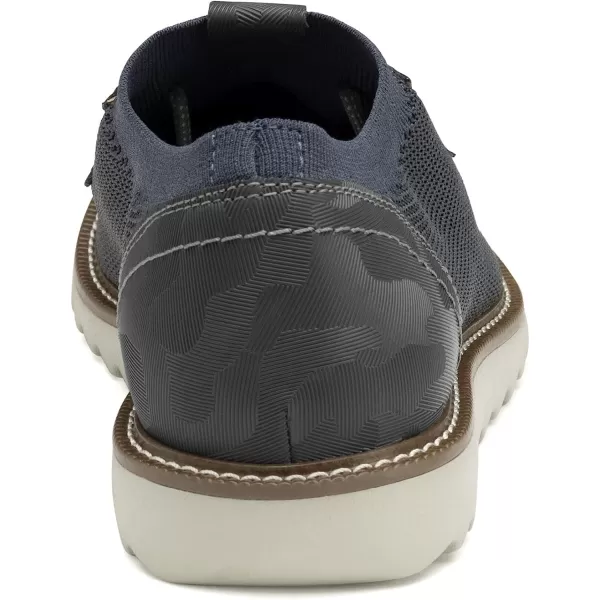 imageJohnston amp Murphy Mens Duncan Knit Plain Toe Shoe  Mens Walking Shoes Casual Shoes for Men Mens Casual Shoes Flexible Knit Shoes for Men Cushioned EVA Insole amp Sawtooth EVA SoleNavy KnitCamoembossed Leather