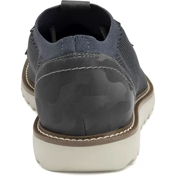 imageJohnston amp Murphy Mens Duncan Knit Plain Toe Shoe  Mens Walking Shoes Casual Shoes for Men Mens Casual Shoes Flexible Knit Shoes for Men Cushioned EVA Insole amp Sawtooth EVA SoleNavy KnitCamoembossed Leather