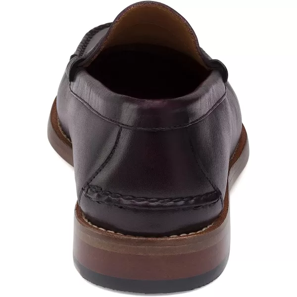 imageJohnston amp Murphy Mens Halstead Penny Loafers  Mens Dress Shoes Leather Moccasin Shoes Dress Shoes for Men Cushioned Footbed amp Leather Sole Mens Penny Loafers Business Casual ShoesBurgundy Full Grain