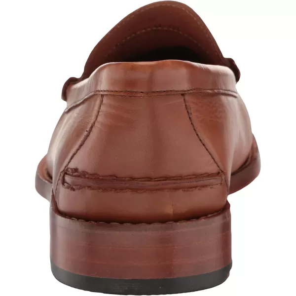imageJohnston amp Murphy Mens Halstead Penny Loafers  Mens Dress Shoes Leather Moccasin Shoes Dress Shoes for Men Cushioned Footbed amp Leather Sole Mens Penny Loafers Business Casual ShoesTan Full Grain
