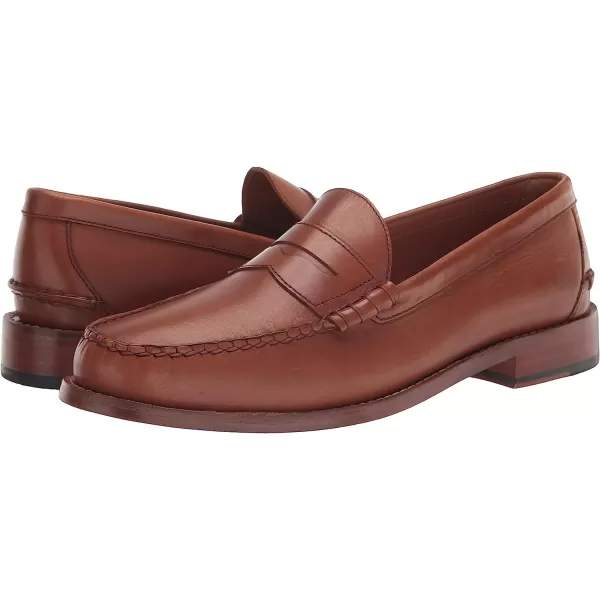imageJohnston amp Murphy Mens Halstead Penny Loafers  Mens Dress Shoes Leather Moccasin Shoes Dress Shoes for Men Cushioned Footbed amp Leather Sole Mens Penny Loafers Business Casual ShoesTan Full Grain