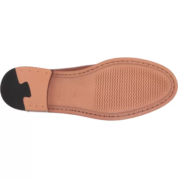 imageJohnston amp Murphy Mens Halstead Penny Loafers  Mens Dress Shoes Leather Moccasin Shoes Dress Shoes for Men Cushioned Footbed amp Leather Sole Mens Penny Loafers Business Casual ShoesTan Full Grain