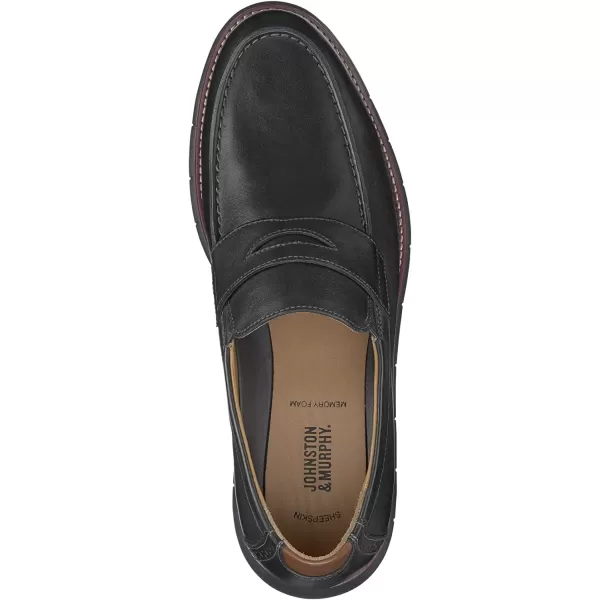 imageJohnston amp Murphy Mens Holden Plain Toe Shoe  Classic Shoe for Men  Genuine Leather  Lightweight Support amp Cushion  ShockAbsorbing Flexible EVA SolenbspBlack Full GrainBlack Sole