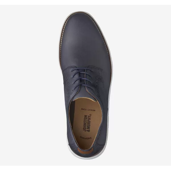 imageJohnston amp Murphy Mens Holden Plain Toe ShoeNavy Oiled Full Grain