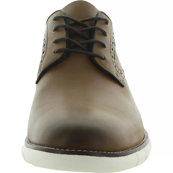 imageJohnston amp Murphy Mens Holden Plain Toe ShoeTan Oiled Full Grain