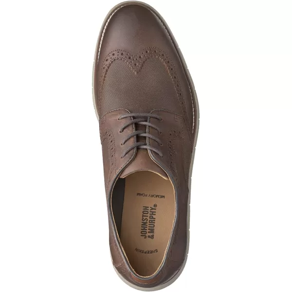 imageJohnston amp Murphy Mens Holden Wingtip Full Grain  Classic Dress Shoe  Genuine Leather  Lightweight Athletic ConstructionBrown Oiled Full Grain
