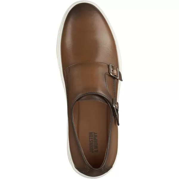 imageJohnston amp Murphy Mens Hollins DoubleBuckle Monk StrTan Full Grain