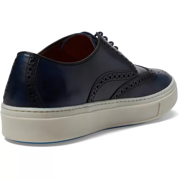 imageJohnston amp Murphy Mens Hollins Wingtip Shoe  Mens Walking Shoes Casual Shoes for Men Sneakers for Men Dress Sneakers Rubber Sole amp Cushioned FootbedNavy Full Grain