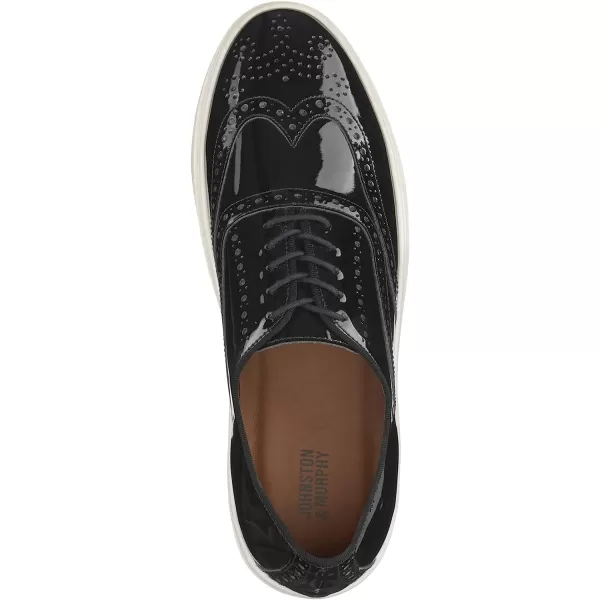 imageJohnston amp Murphy Mens Hollins Wingtip Shoe  Mens Walking Shoes Casual Shoes for Men Sneakers for Men Dress Sneakers Rubber Sole amp Cushioned FootbedBlack Patent Leather