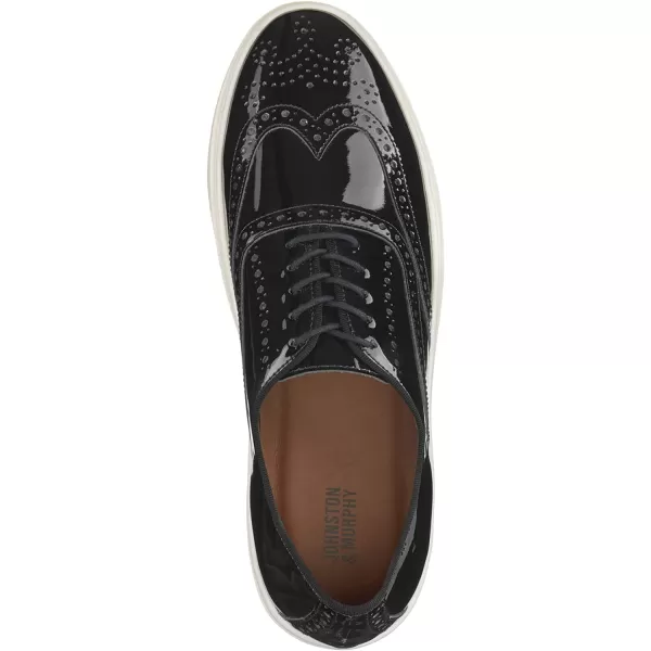 imageJohnston amp Murphy Mens Hollins Wingtip Shoe  Mens Walking Shoes Casual Shoes for Men Sneakers for Men Dress Sneakers Rubber Sole amp Cushioned FootbedBlack Patent Leather