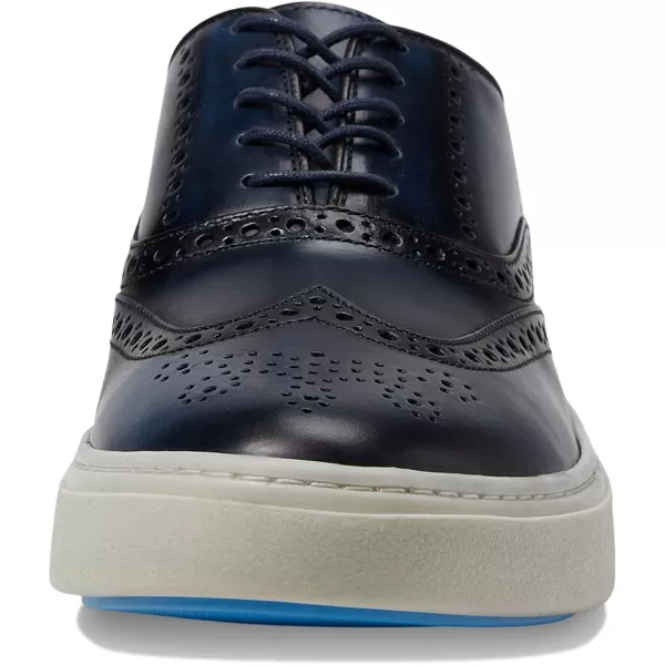 imageJohnston amp Murphy Mens Hollins Wingtip Shoe  Mens Walking Shoes Casual Shoes for Men Sneakers for Men Dress Sneakers Rubber Sole amp Cushioned FootbedNavy Full Grain