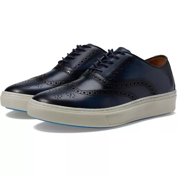 imageJohnston amp Murphy Mens Hollins Wingtip Shoe  Mens Walking Shoes Casual Shoes for Men Sneakers for Men Dress Sneakers Rubber Sole amp Cushioned FootbedNavy Full Grain