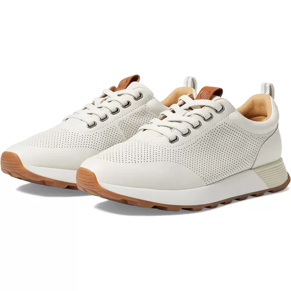 imageJohnston amp Murphy Mens Kinnon Perfed Jogger Shoes  Mens Walking Shoes Casual Shoes for Men Sneakers for Men Lace Sneakers EVA Cushioned Footbed amp Rubber SoleWhite Full Grain