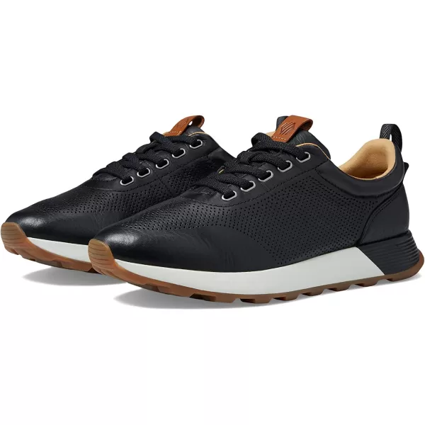imageJohnston amp Murphy Mens Kinnon Perfed Jogger Shoes  Mens Walking Shoes Casual Shoes for Men Sneakers for Men Lace Sneakers EVA Cushioned Footbed amp Rubber SoleBlack Full Grain